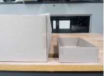 Esquina automática de la caja rígida LS-T430 que pega la máquina para la caja del vino 60 PC/min